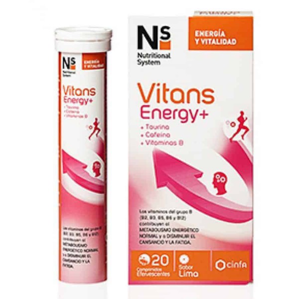 ns vitans energy 20 comprimidos efervescentes