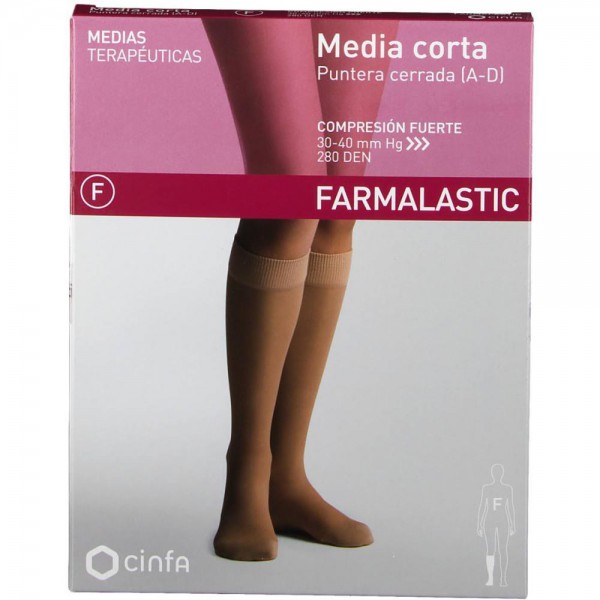 media corta a d compresion fuerte farmalastic puntera cerrada t g